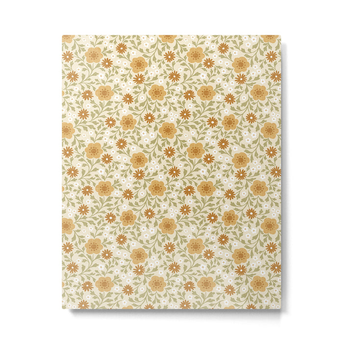 Eloise Floral - Gold Metal Print Gallery Image 1
