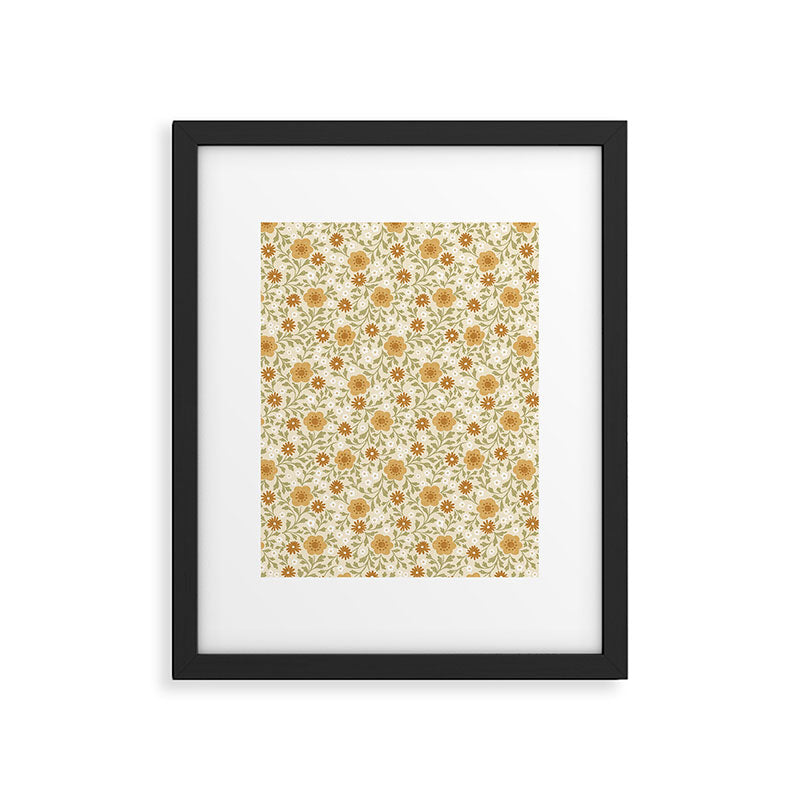 Eloise Floral - Gold Framed Art Print Gallery Image 6