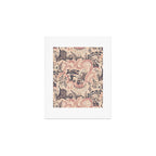 Fairytale Forest Raccoons - pink Art Print Gallery Image 1
