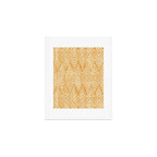 Feather Ikat - marigold and cream  Art Print Gallery Image 1