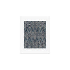 Feather Ikat - midnight desert Art Print Gallery Image 1