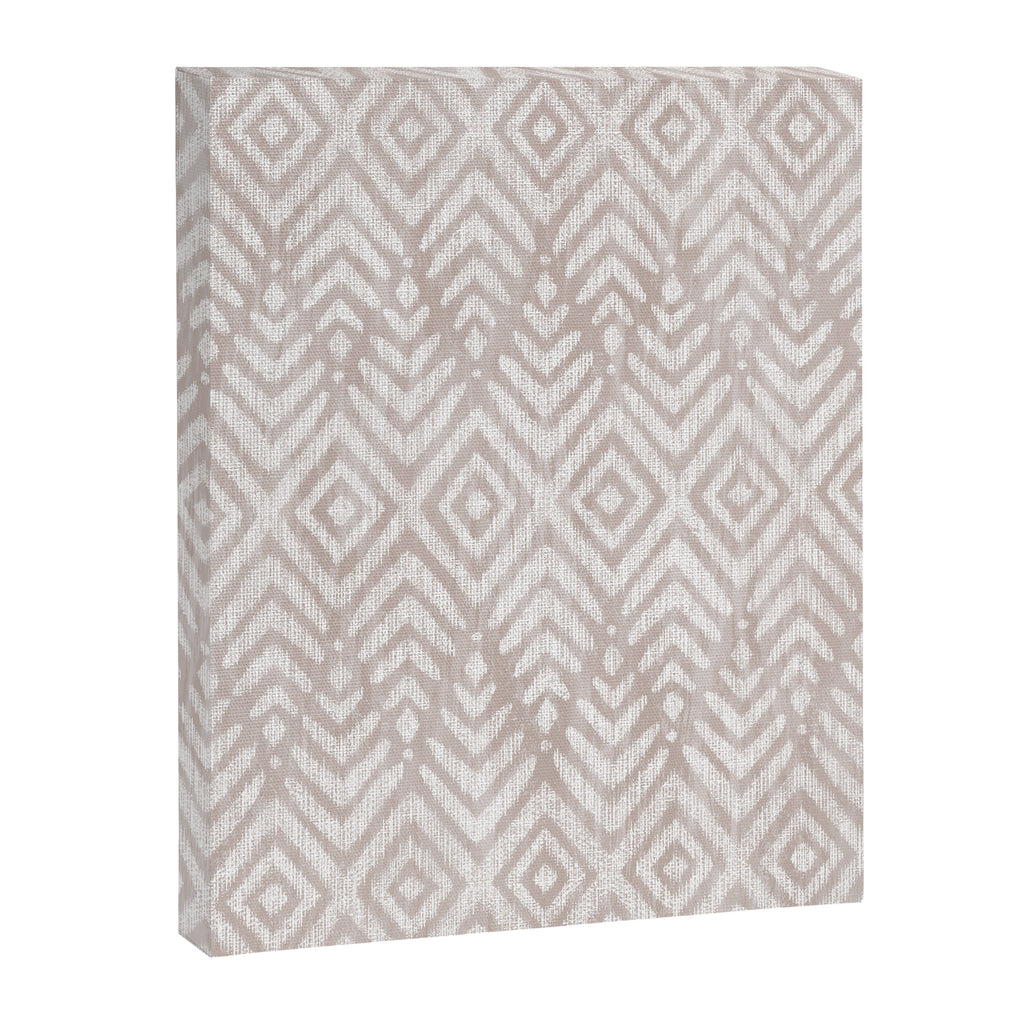 Feather Ikat - Taupe Canvas Print Gallery Image 8