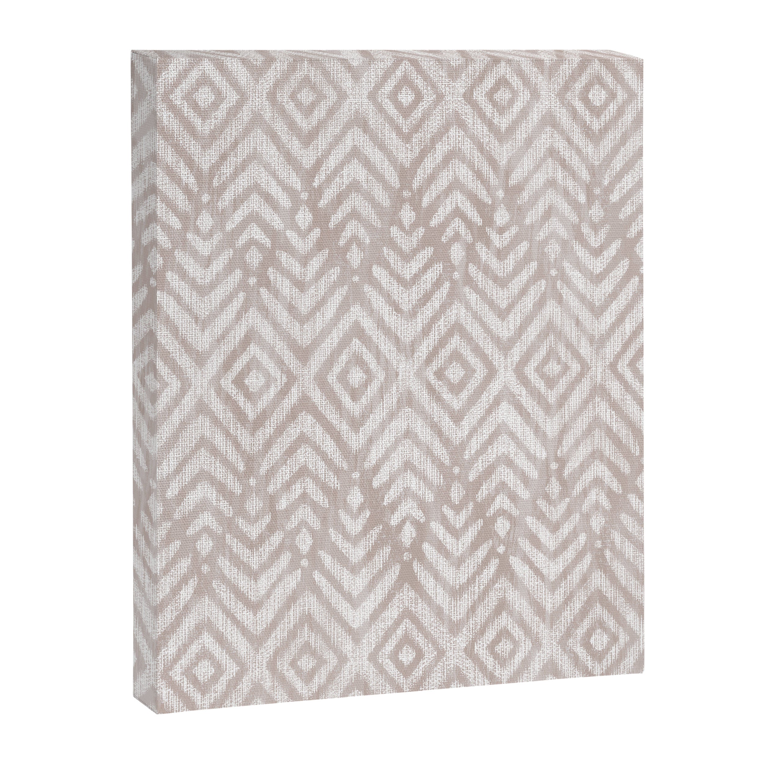 Feather Ikat - Taupe Canvas Print Gallery Image 8