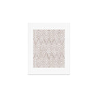 Feather Ikat - Taupe Art Print Gallery Image 1