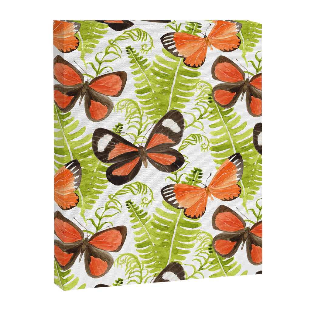 Ferns and Butterflies Canvas Print Gallery Image 8
