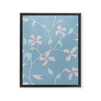 Floral Clematis Vine - Cool Summer Framed Canvas Print Gallery Image 8