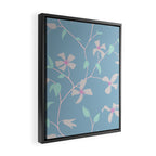 Floral Clematis Vine - Cool Summer Framed Canvas Print Gallery Image 2