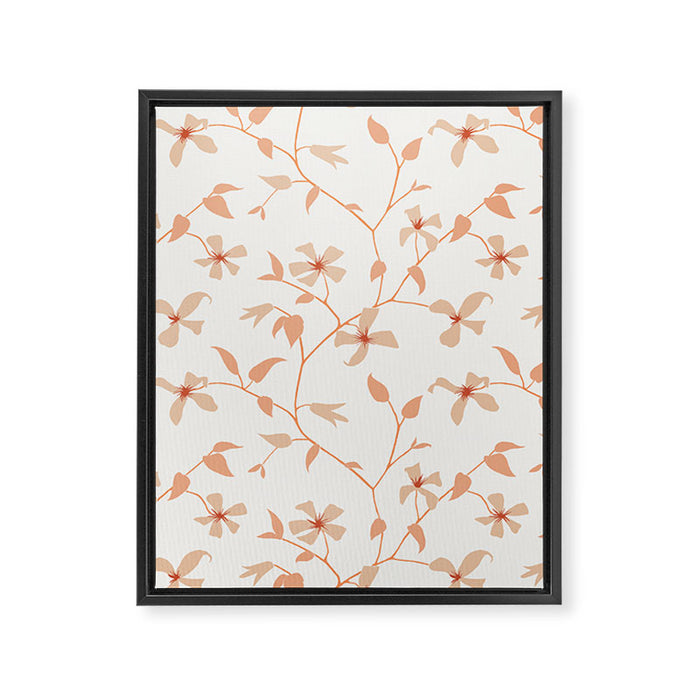 Floral Clematis Vine Framed Canvas Print Gallery Image 1