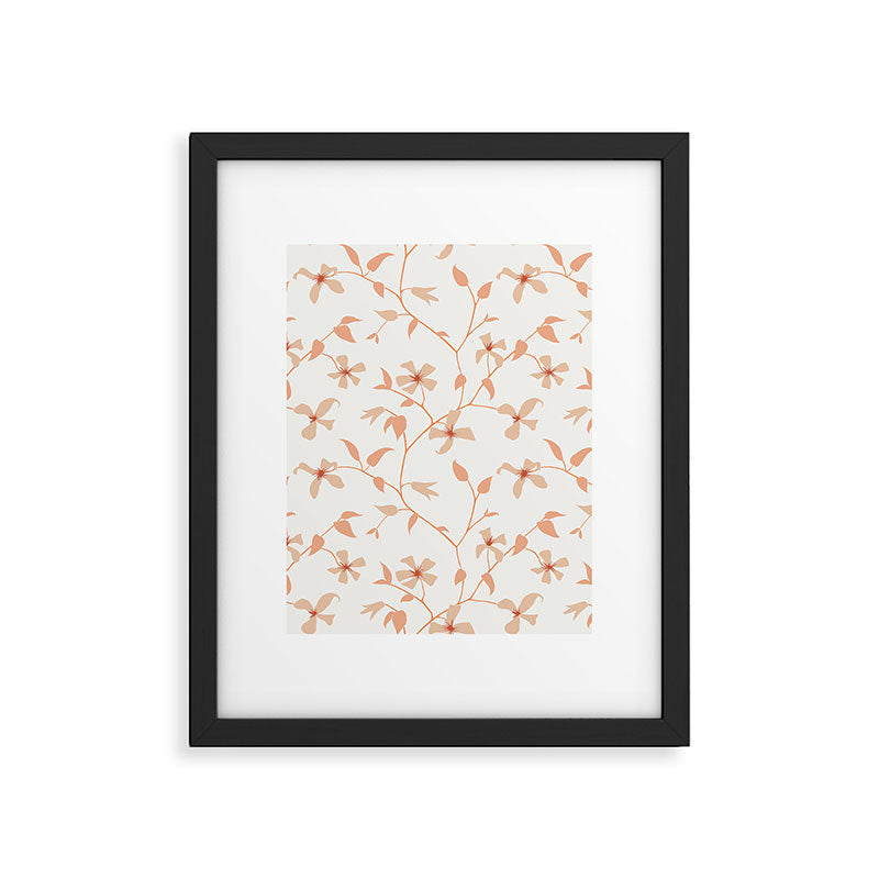Floral Clematis Vine Framed Art Print Gallery Image 6