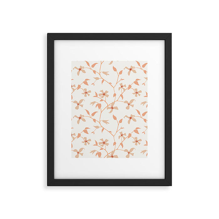 Floral Clematis Vine Framed Art Print Gallery Image 1