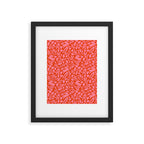 Folk Art Bunnies - Tomato and Pink Framed Art Print Gallery Image 6