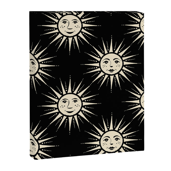 Freckled Suns - black and cream Canvas Print Gallery Image 1