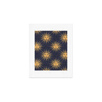 Freckled Suns - blue and gold Art Print Gallery Image 1