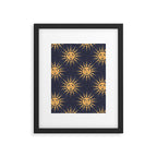 Freckled Suns - blue and gold Framed Art Print Gallery Image 6
