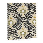 Froggie Ogee - black, moss green, and cream Canvas Print Gallery Image 8