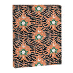 Froggie Ogee - papaya, green, and black Canvas Print Gallery Image 8