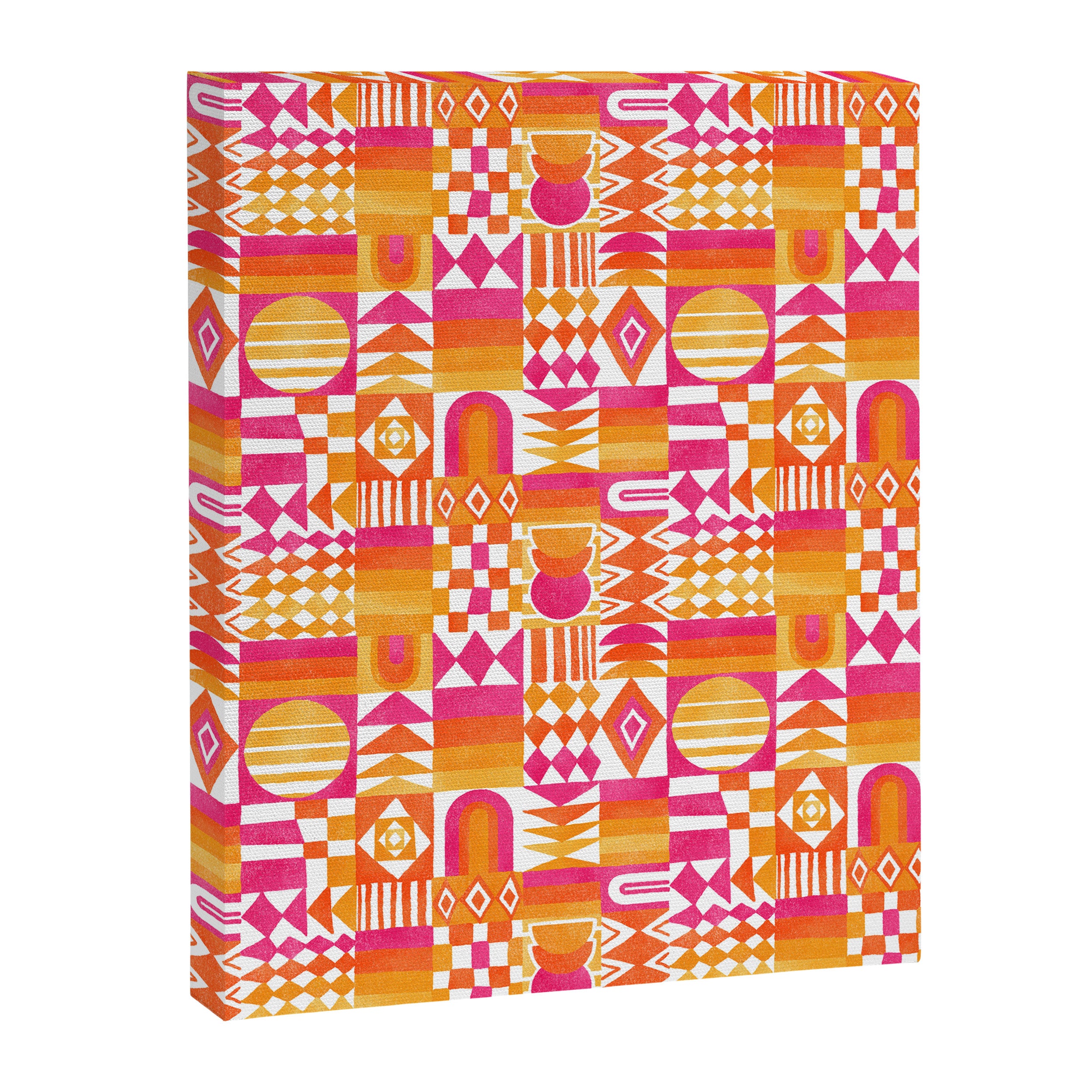 Geometric Tapestry - Summer Sunshine  Canvas Print Gallery Image 8