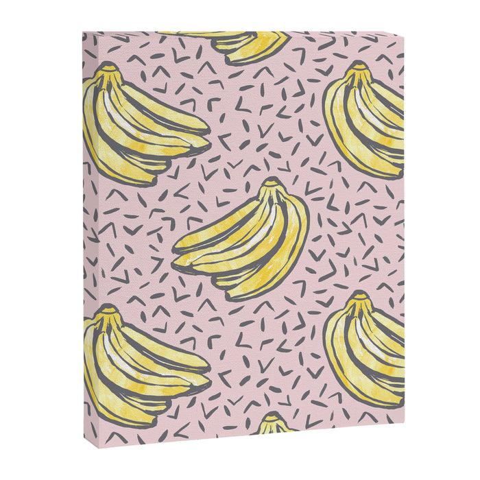 Go Bananas! (pink) Canvas Print Gallery Image 1