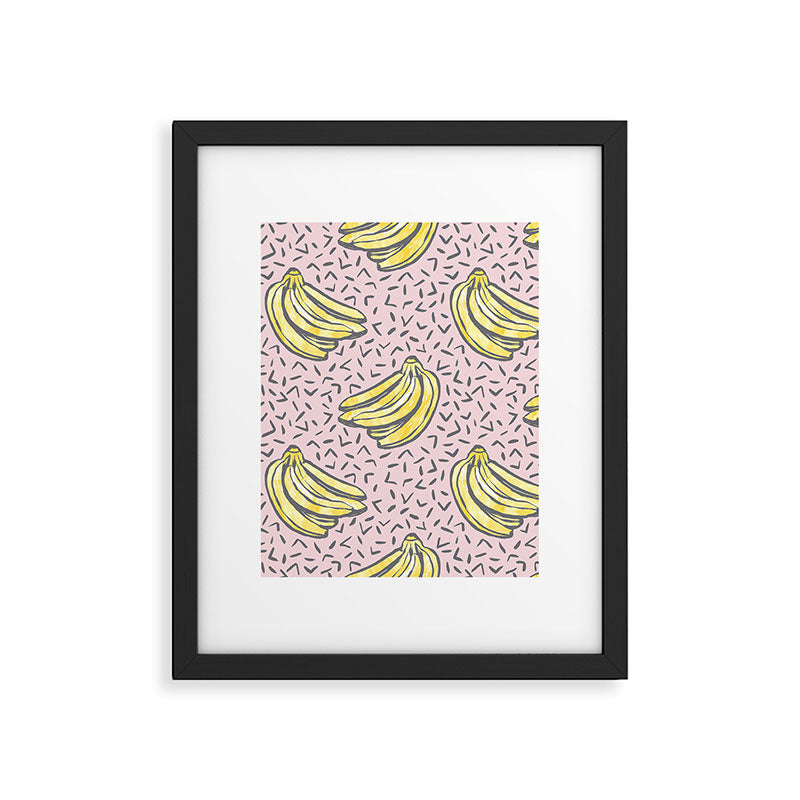 Go Bananas! (pink) Framed Art Print Gallery Image 6