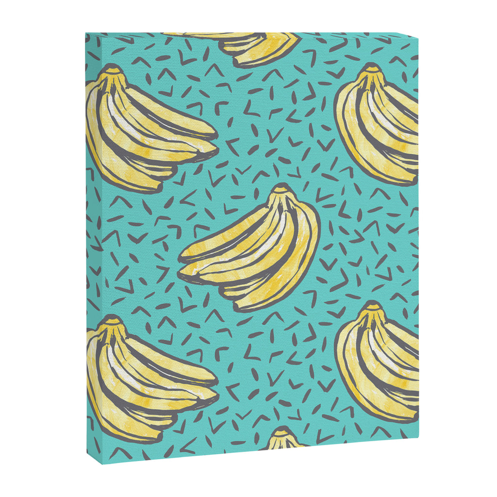 Go Bananas! (teal) Canvas Print Gallery Image 8