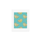 Go Bananas! (teal) Art Print Gallery Image 1