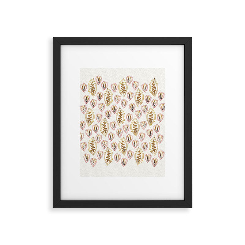 Golden Fall Leaves Framed Art Print Gallery Image 6