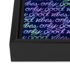 Good Vibes Only Framed Canvas Print Gallery Image 3