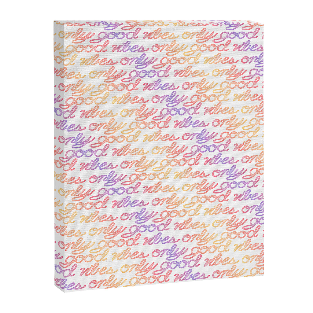 Good Vibes Only - Rainbow Canvas Print Gallery Image 6
