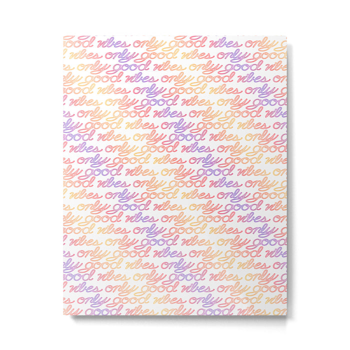 Good Vibes Only - Rainbow Metal Print Gallery Image 1