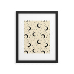 Goodnight Sky - black and cream  Framed Art Print Gallery Image 6