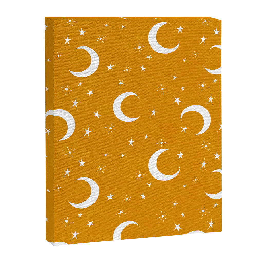 Goodnight Sky - Golden Ochre Canvas Print Gallery Image 8