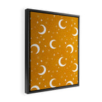 Goodnight Sky - Golden Ochre Framed Canvas Print Gallery Image 2
