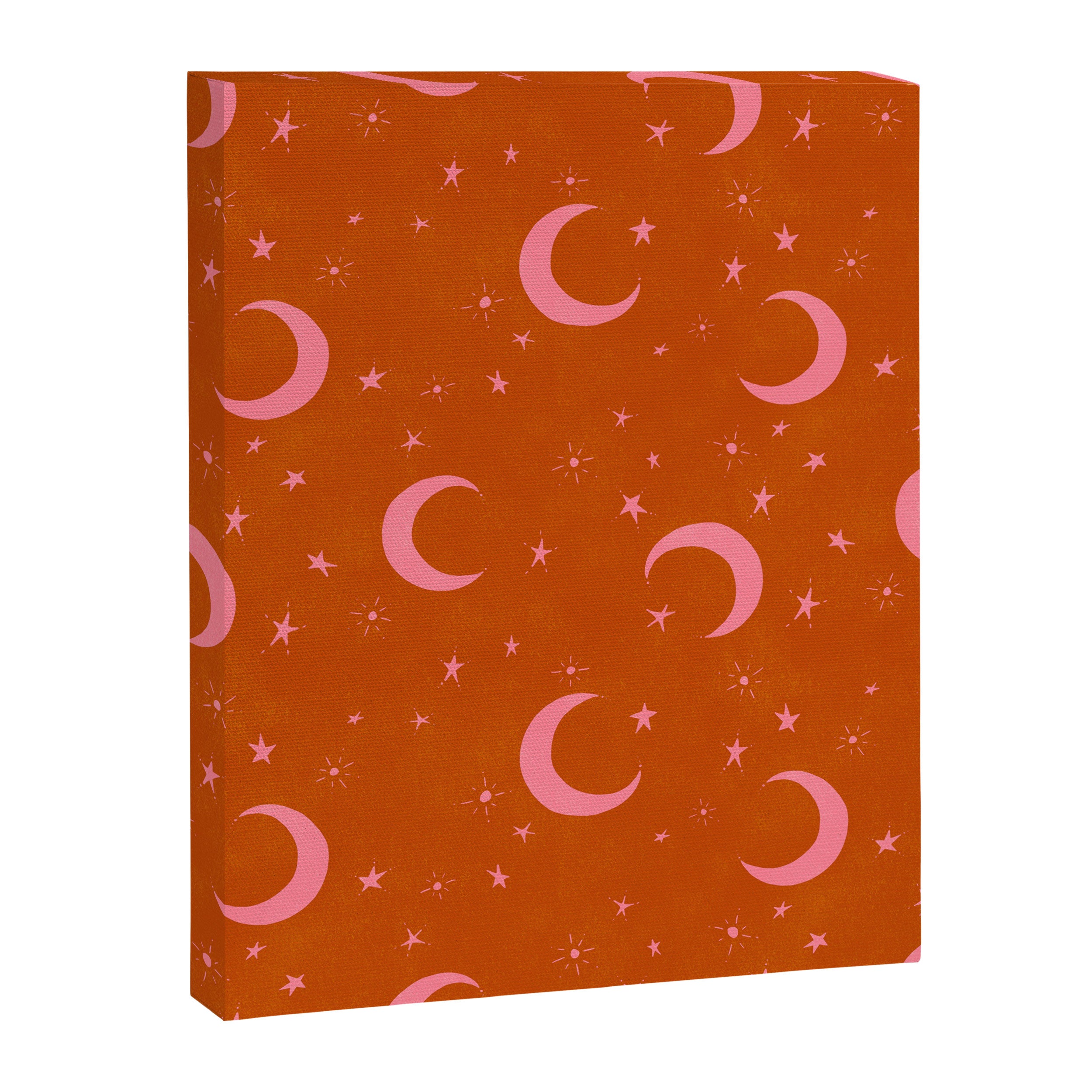 Goodnight Sky - pink and rust Canvas Print Gallery Image 8