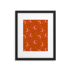 Goodnight Sky - pink and rust Framed Art Print Gallery Image 6