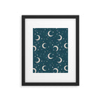 Goodnight Sky - silver moon Framed Art Print Gallery Image 4