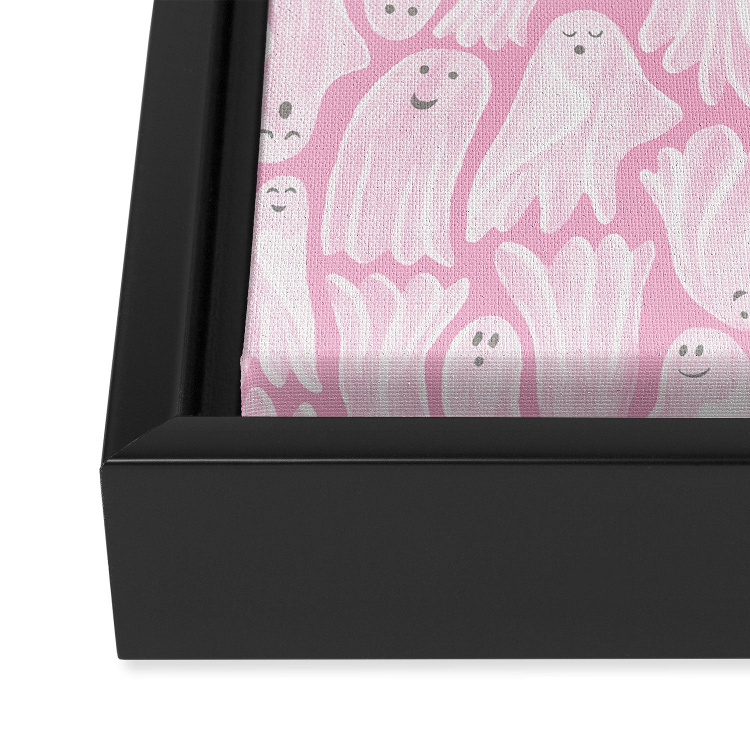 Gossamer Ghosts - pink Framed Canvas Print Gallery Image 3