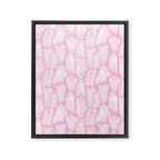 Gossamer Ghosts - pink Framed Canvas Print Gallery Image 8