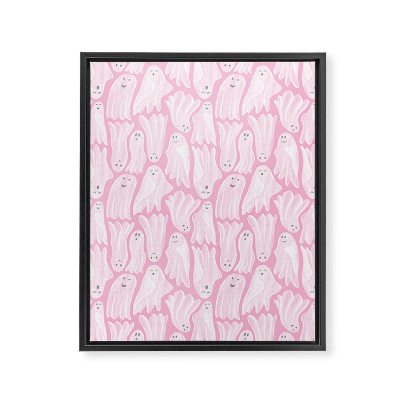 Gossamer Ghosts - pink Framed Canvas Print Gallery Image 8