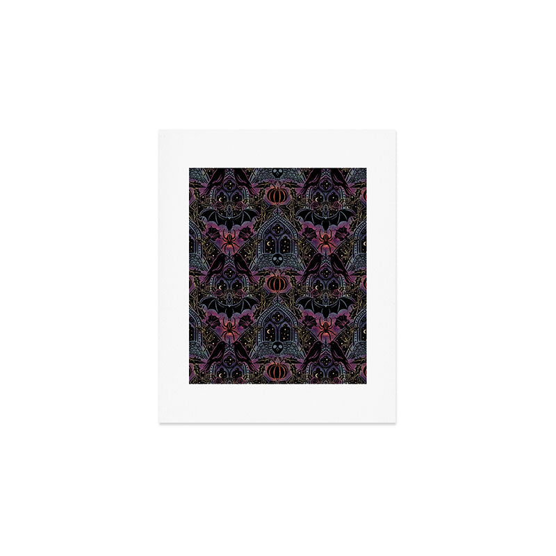 Gothic Halloween - celestial rainbow  Art Print Gallery Image 1