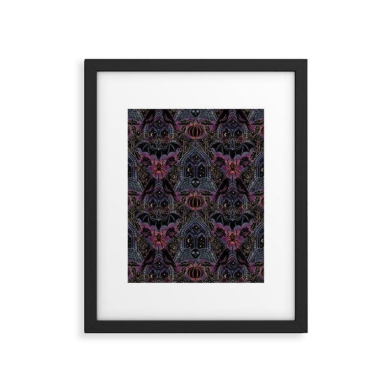 Gothic Halloween - celestial rainbow  Framed Art Print Gallery Image 6