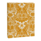 Gothic Halloween Damask - marigold and cream  Canvas Print Gallery Image 8