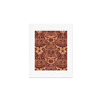 Gothic Halloween Damask - spiced pumpkin  Art Print Gallery Image 1