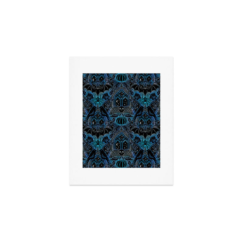 Gothic Halloween - Eerie Blue Art Print Gallery Image 1