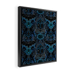 Gothic Halloween - Eerie Blue Framed Canvas Print Gallery Image 2
