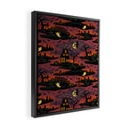 Halloween Night - Bonfire Glow Framed Canvas Print Gallery Image 2