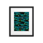 Halloween Night - Fox Fire Green Framed Art Print Gallery Image 6