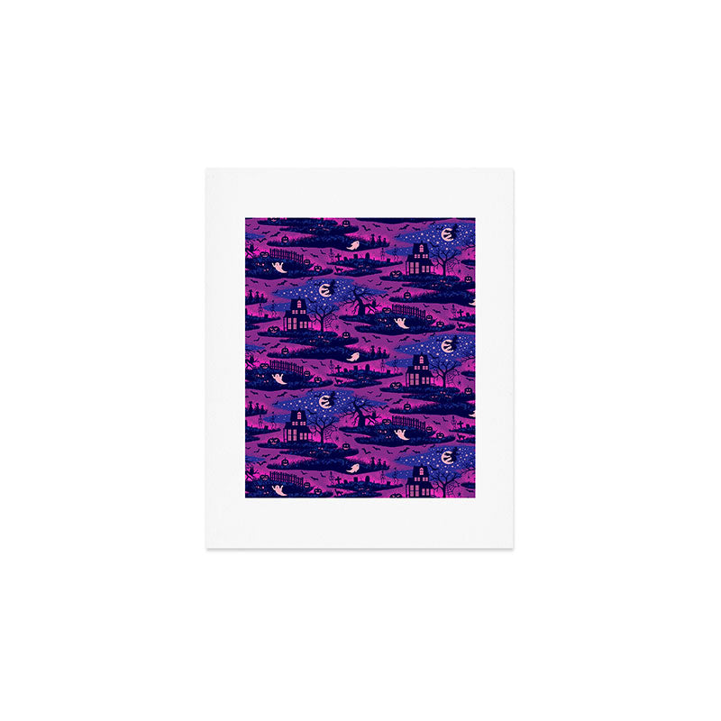 Halloween Night - Mystic Violet  Art Print Gallery Image 1
