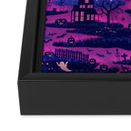 Halloween Night - Mystic Violet  Framed Canvas Print Gallery Image 3