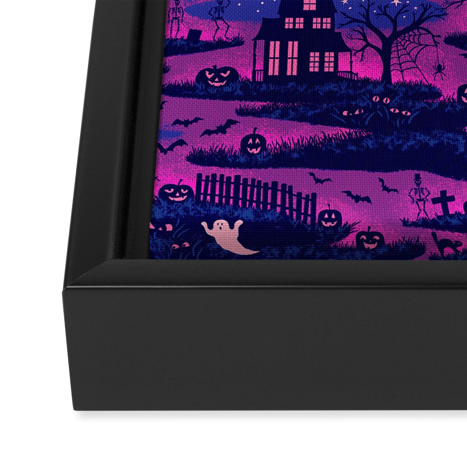 Halloween Night - Mystic Violet  Framed Canvas Print Gallery Image 3