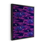 Halloween Night - Mystic Violet  Framed Canvas Print Gallery Image 2